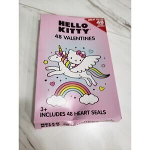 Hello Kitty 48 Valentines & Heart Seals classroom‎ student